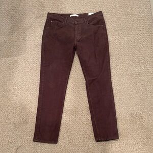 Billy Reid brown moleskin pants 34x30
